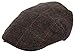 Men's Classic Newsboy Cap, Flat Ivy Hat, Snap Brim Herringbone Tweed Cap