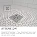 NOTSEK Shower Drain Covers, Silicone Tube Drain Hair Catcher Stopper with Sucker for Bathroom Kitchen, Rubber Bathtub Sink Strainer Plug Filter Trap Home Drain Protectors (Grey)
