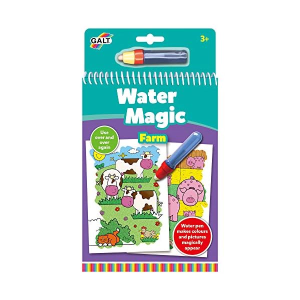 Galt Toys, Water Magic - Farm, Colouring Books for Children, Ages 3 Years Plus