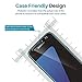 3 Pack LϟK Screen Protector Compatible for Samsung Galaxy S7, Tempered-Glass 9H Hardness, Case Friendly, Installation Tray - Gray