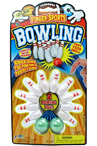 2GoodShop Finger Bowling Game by JA-RU | Mini Bowling Set for Kids | Item #217-1