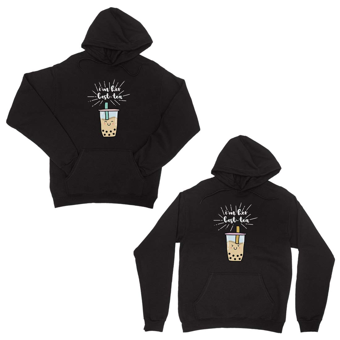 Tea Cute BFF Matching Hoodies Funny 