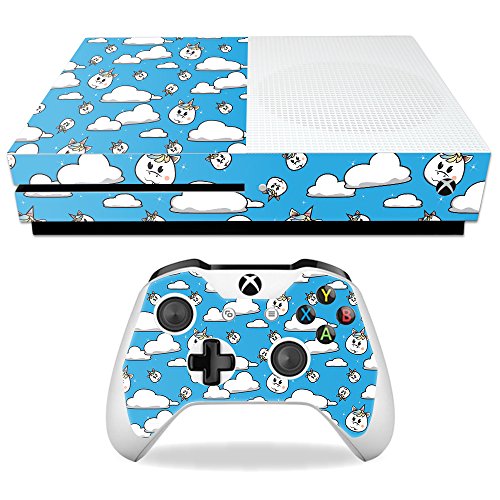 MightySkins Skin Compatible with Microsoft Xbox One S - Unicorn Clouds | Protec…