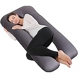 Bedbee Pregnancy Pillow, Removable Cover Premium U Shaped Maternity Pillow, Support Back, Hips, Legs, Belly for Pregnant Wome