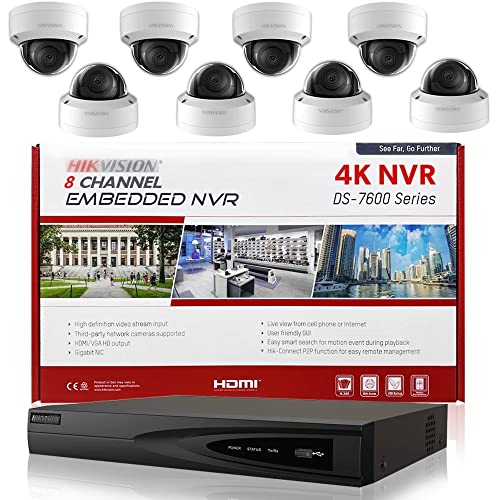 HIKV IP Camera System DS-7608NI-K1/8P Channel 4K PoE NVR Kit