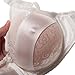 Aintle White Bra With Pocket for Silicone Breast Crossdresser Mastectomy Prosthesis 34/75(Suitable for A,B,C,D Cup)