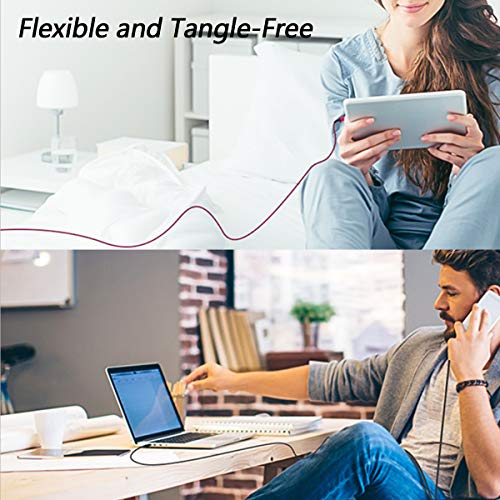 image for Aomago USB 2.0 Type C Cable, Fast Charging 2 Pack 6FT USB C to USB A D