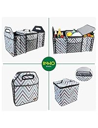 Organizadores de almacenamiento de cubos de Inno, caja de almacenamiento de tela, contenedor de carga para suministros de emergencia y equipo deportivo con bolsillos aislados para botellas