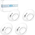 Flange Inserts 19mm Compatible with Most 24mm Flange/Shield of Pumps, Silicone Flange Sizing Kit for Momcozy/Spectra/Medela Breast Pump, S12 Pro Replacement Parts Breastfeeding Essential Accessories