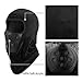 OMECHY Balaclava Windproof Ski Mask Outdoor Cold Weather Face Mask Motorcycle Neck Warmer Tactical Hood,Black Rubber One Size
