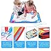 Aqua Doodle Mats Water Drawing Doodling Mat Toy Painting Board for Kids Gifts Developmental Toys Coloring Water Magic Mats Scribble Board Pad Painting Markers for Boys Girls (Ocean)