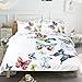Sleepwish Butterfly Bedding Flying Dreams 3 Pieces Super Soft Butterfly Collection Duvet Cover Set (Queen)