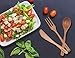 BOBZYXL Wooden Flatware Set 12-Piece Natural Wood Serving Tableware Fork, Spoon and Knife, Service for 4