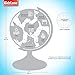 Interactive Globe for Kids, 2 in 1, Day View World Globe and Night View Illuminated Constellation Map