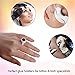 Tattoo Rings Cups Disposable Glue Holder Plastic Tattoo Ink Pigment Ring Adhesive Makeup Rings Palette For Eyelash Extension Nail Art Application Tools, 100 Pack