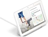 Google Nest Hub Pebble Wireless Speaker 7 Inch Touch Screen Light Grey view 2