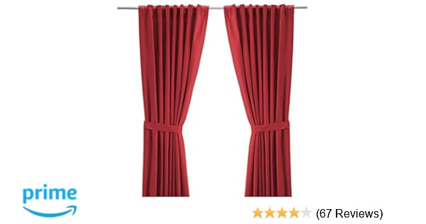 Amazon Com Ikea Ritva Curtain Set Size W 57 X L 98 1 Pair