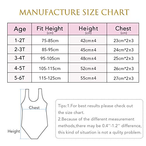 Baby Toddler Girl Unicorn Swimsuit-One Piece Swimwear Infant Sunsuits Bathing Suits (Black Swan, 3-4T)