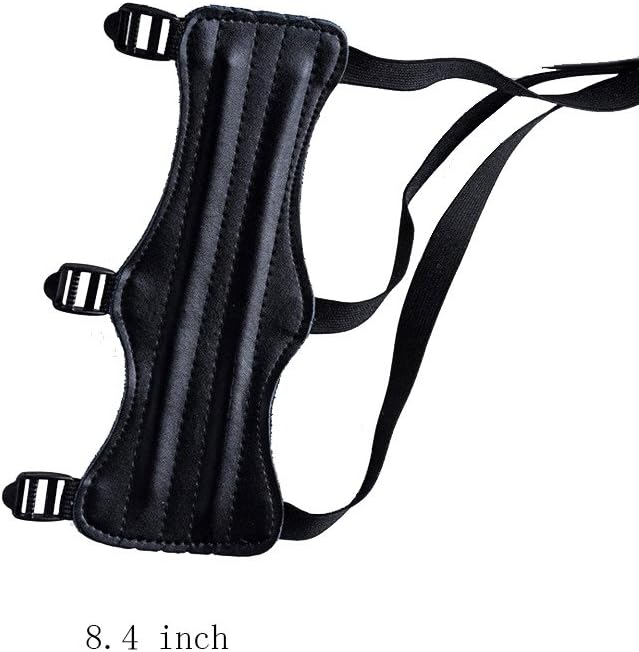Nachvorn Shooting Archery Arm Guard Leather Three Adjustable Straps Archer Protector Shooter Protection : Sports & Outdoors