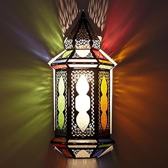 Orientalische Wandlampe Marokkanische Bunte Wandleuchte Sabaya H