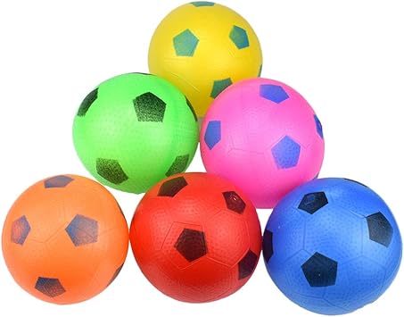 Toyvian 6 Piezas Bolas Inflables de Fútbol Pelotas para Piscina Playa Natación para Niños (Color Aleatorio): Amazon.es: Juguetes y juegos