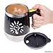 Self stirring coffee mug - Automatic mixing stainless steel cup - To stir your coffee, tea, hot chocolate, milk, protein shake, bouillon, etc. - Ideal for office, school, gym, home - 400 ml / 13.5 oz