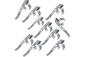 20 Pieces Metal Pen Clips Snap in Pencil Clips for Shirt Pocket, Portable Pen Holder Clips Slide On Pencil Clip for Notebook 