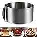 J&P Home Stainless Steel Adjustable Round Cake Ring Mold Mousse Mold, 6 Inch to 12 Inch