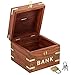 Shalinindia Indian Coin Bank Money Saving Box - Banks for Kids & Adults - Wood Vacation Piggy Bank