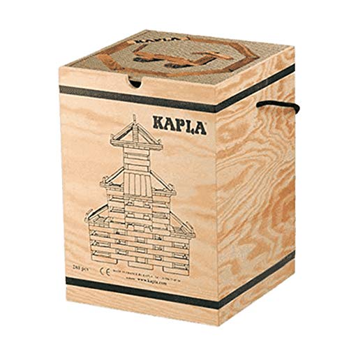 Kapla 280 Holzkiste mit Kunstbuch Braun (3+)
