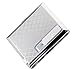 Metal Silver Cigarette Case With USB Lighter Rechargeable Windproof Electric Lighters Cigarette Accessories for Men Holds 17 cigarettes
