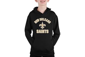 Team Fan Apparel NFL Youth Gameday Hooded Sweatshirt, Pro Football Hoodie Pullover Sweatshirt, Sports Apparel Boys and Girls