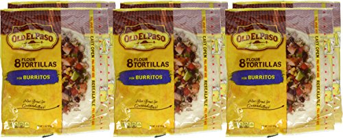 Old El Paso Burritos Shells 8 ct 11 oz Bag (pack of 6)