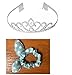 USA Seller Flower Style Tiara Crown Headband Comb Pin Charming Rhinestone Wedding Bridal Bride Party Birthday Tiaras