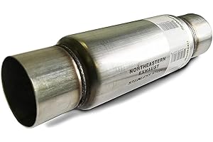 Colt Exhaust | Stainless Steel Performance 4" Resonator 12" Body 18" Long | Automotive Replacement Part