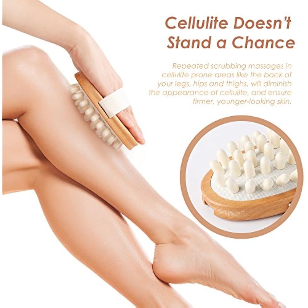 Dry Brushing Body Set Best Cellulite, Lymphatic Drainage & Skin