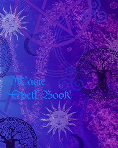 Magic Spell Book: of Shadows / Grimoire ( Gifts ) [ 90 Blank Attractive Spells Records & more * Paperback Notebook / Journal * Large * Suns & Moons ] (Magick Gifts)