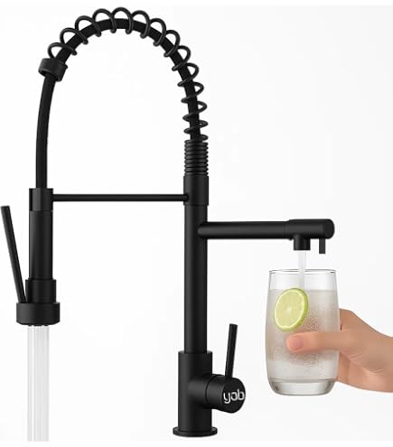 Torneira Gourmet 50cm com Misturador Monocomando Preta de
