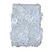 LaceQin5 Yards 3D Swiss Yarn Lace Wedding African Lace Fabric French Royal Lace Fabric (Silver)