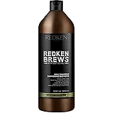 Redken Brews Shampoo, Daily Shampoo For Men, Lightweight Cleanser For All Hair Types,With Protein, Moisturizing, Essentials f