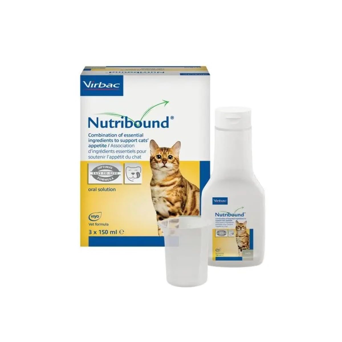 Virbac Nutribound Soluzione Orale Appetibile Per Gatti 3 Flaconi X 150 Ml