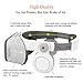 ETVR Virtual Reality Headset VR Glasses for 3D Movies and VR Games - More Lighter VR Headset with Built-in Stereo Headphone Fit for 4.7