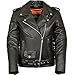 Ladies Leather Motorcycle Leather Jacket Plain Sides