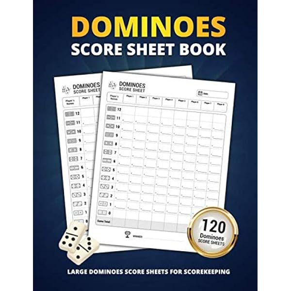 Dominoes Score Sheets: Dominos Score Game Record Book | Game Record Notebook | Score card book | Dominoes Score Pad| 8.5 dominoes-score-sheets-dominos-score-game-record-book-game-record-notebook-score-card-book-dominoes-score-pad-8-5-x-11-120-pages-mcneil-lori-9781098506018-amazon-com-books
