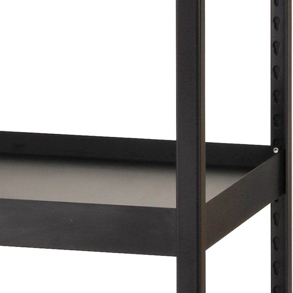 Edsal MR482472BLB Black Steel Shelving Unit, 5 Shelves, 5000 lb