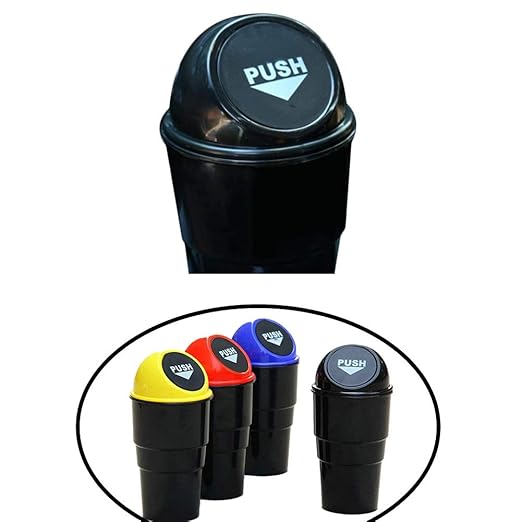 Chytaii Papelera de Escritorio Mini Papelera Coche con Cubierta de ...