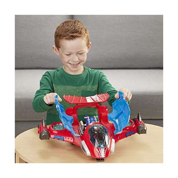 Playskool Heroes Marvel SUPER HERO ADVENTURES Spider-Man Jetquarters, 5-Inch Action Figure and Vehicle Set, Toy Jet…