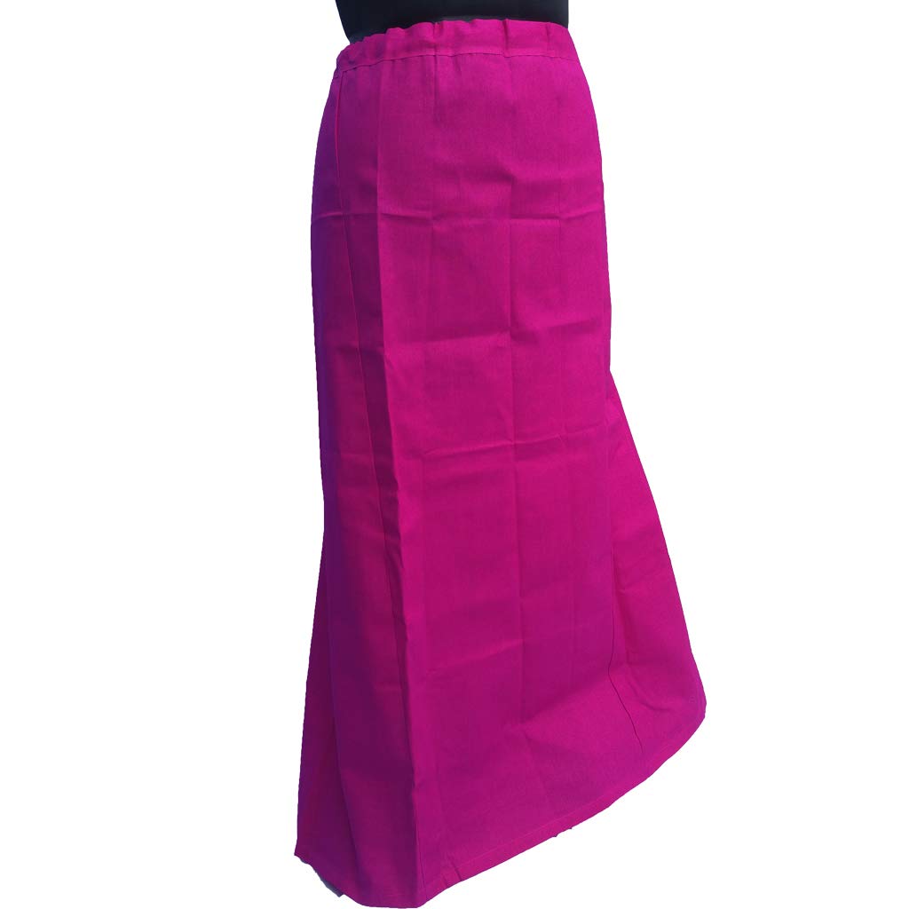 stylen women's cotton petticoat for saree and nighties (30, magenta, x-large)