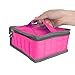 Essential Oils Storage – pureGLO 30 Bottle Essential Oil Carrying Case - Essential Oil Organizer Bag Travel Carrier Holds 5ml, 10ml, 15ml Vials – Holder for Young Living & Doterra Containers (Fuchsia)