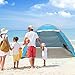 G4Free XL Pop Up Beach Tent 4-5 Person, Portable Automatic Beach Tent Instant Easy Outdoor Cabana for Family Adults(Lake Blue)